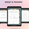 floral planner budget pages