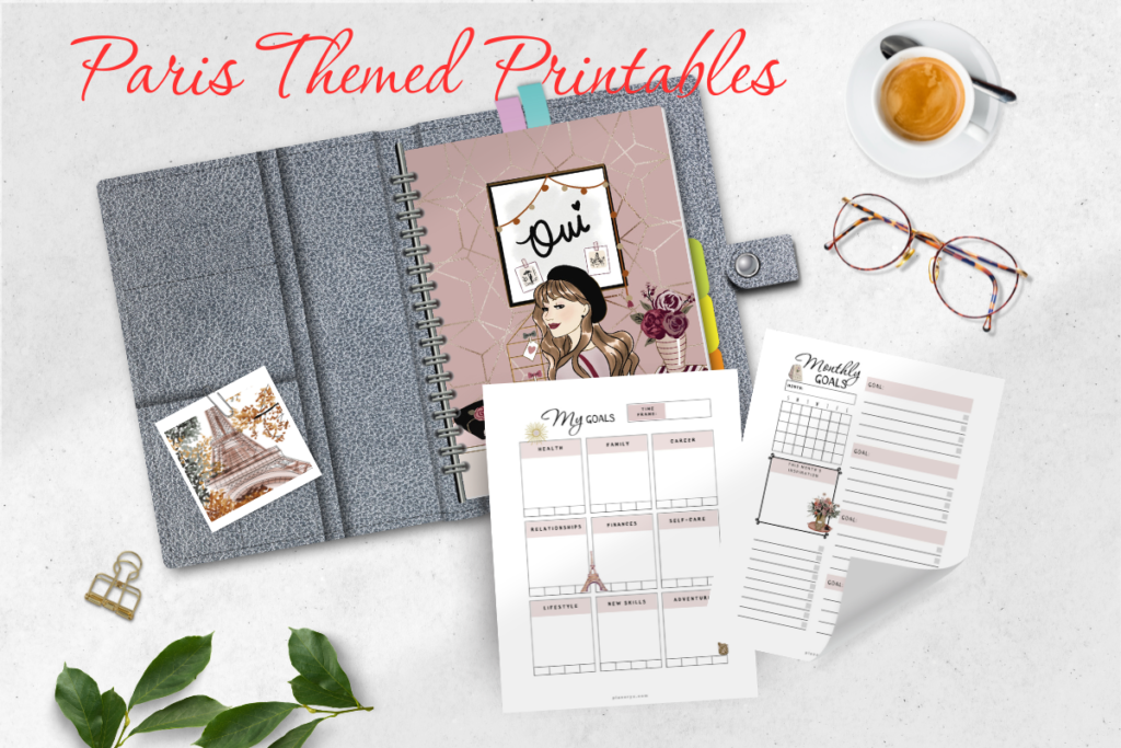 Paris Themed Printable Planner
