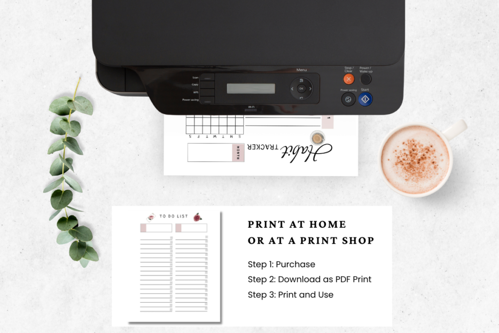 Paris Themed Printable Planner